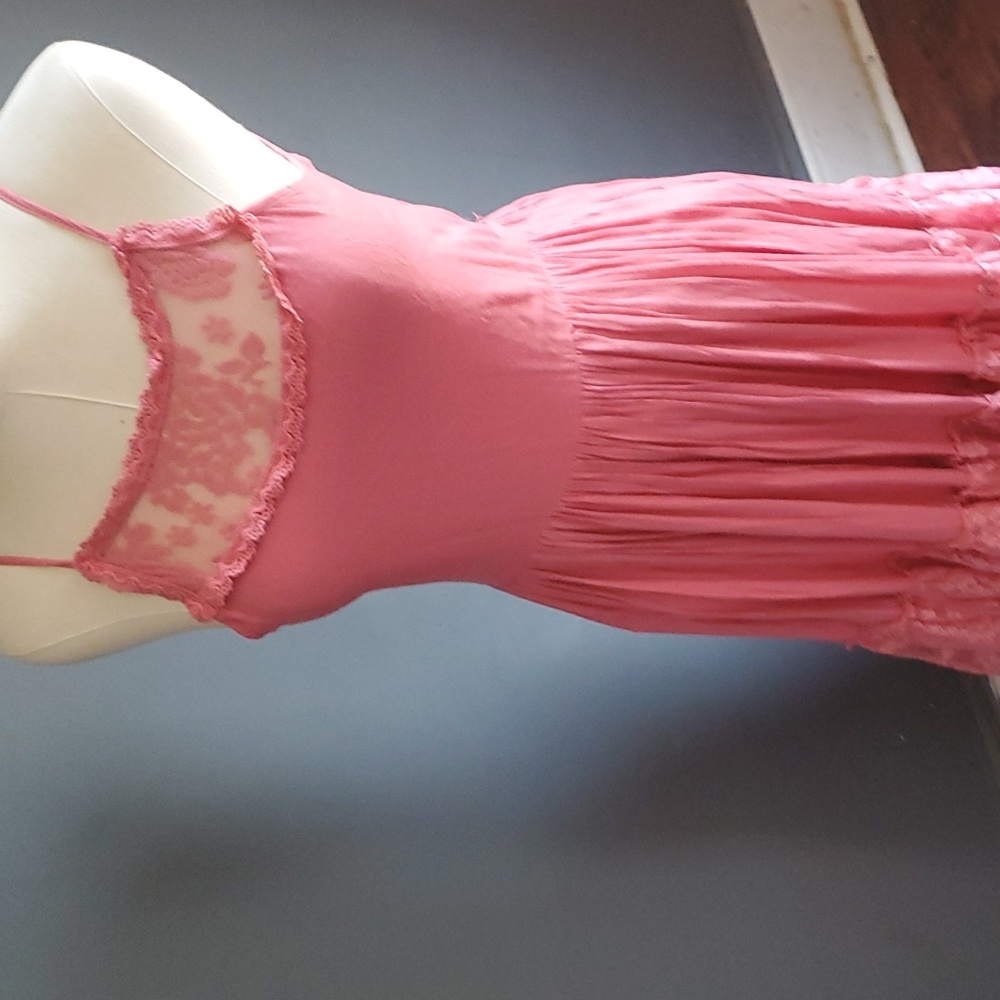 Mia Joy  catrin women pink Barbiecore dress size 12 - Picture 4 of 17